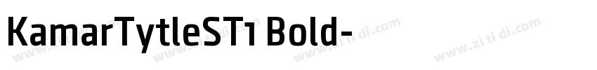 KamarTytleST1 Bold字体转换